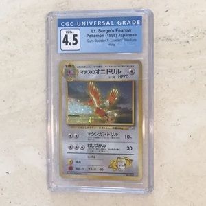 Lt Surge’s Fearow Pokémon Holo Japanese CGC 4.5